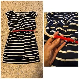 Nautical Navy x White Striped Mini Dress